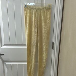Chic Cream Lace Skinny Pants